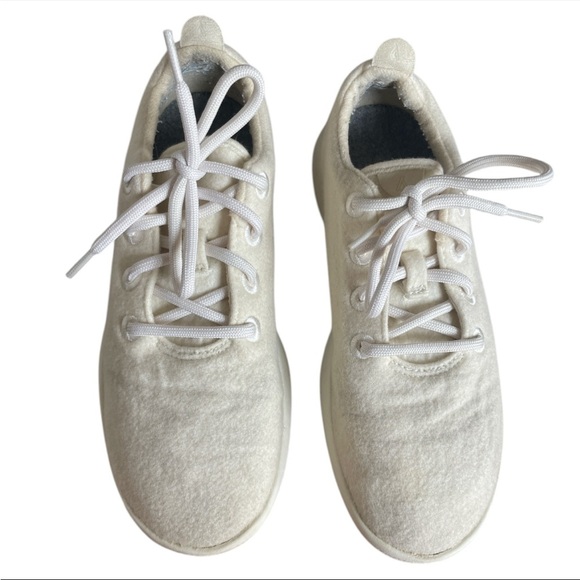 AllBirds Women's Merino Wool Runners cream off white sneaker Size 10 - Picture 9 of 9
